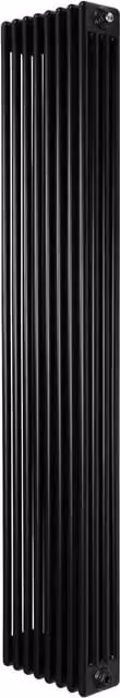 Monstershop Traditional 4 Column Steel Radiator in Black, H 180 cm x W 38 cm