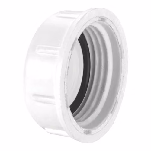 McAlpine 3/4 inch BSP Washing Machine and Appliance Tap Threaded Blanking Off Cap, White