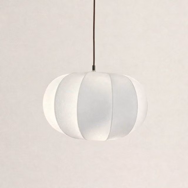 CGC Lighting Natalia Cloud Dancer White Oval Distressed Silk Lampshade
