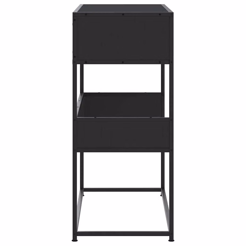 Berkfield Home Industrial Console Table in Black, W/D/H: 90 x 35 x 80 cm – 4