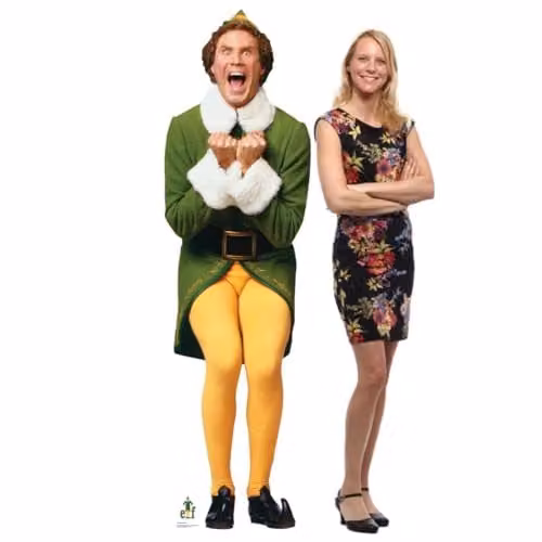 Star Cutouts Buddy the Elf Lifesize Christmas Cardboard Cutout, Height: 187 cm – 1