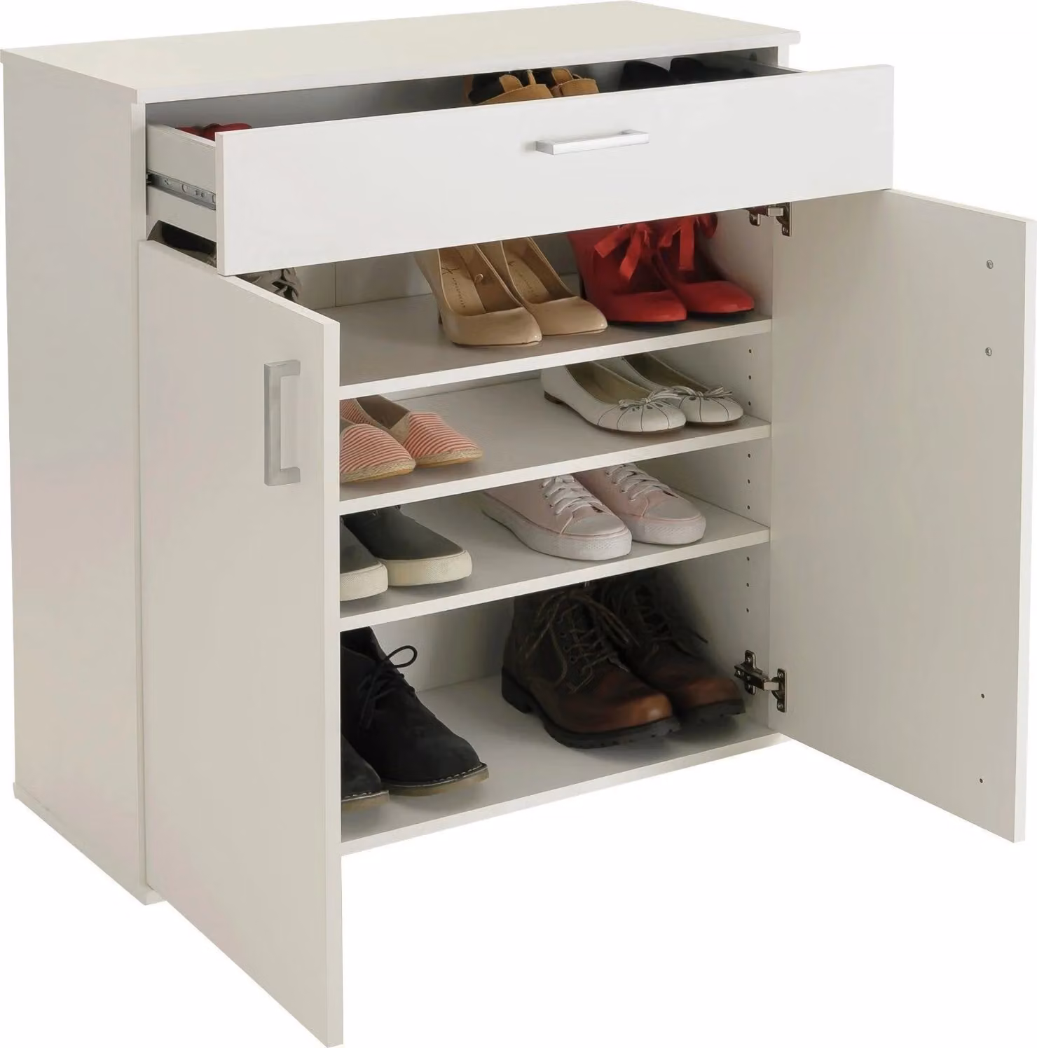 Venetia Shoe Storage Cabinet by Cheap Furniture Warehouse in White