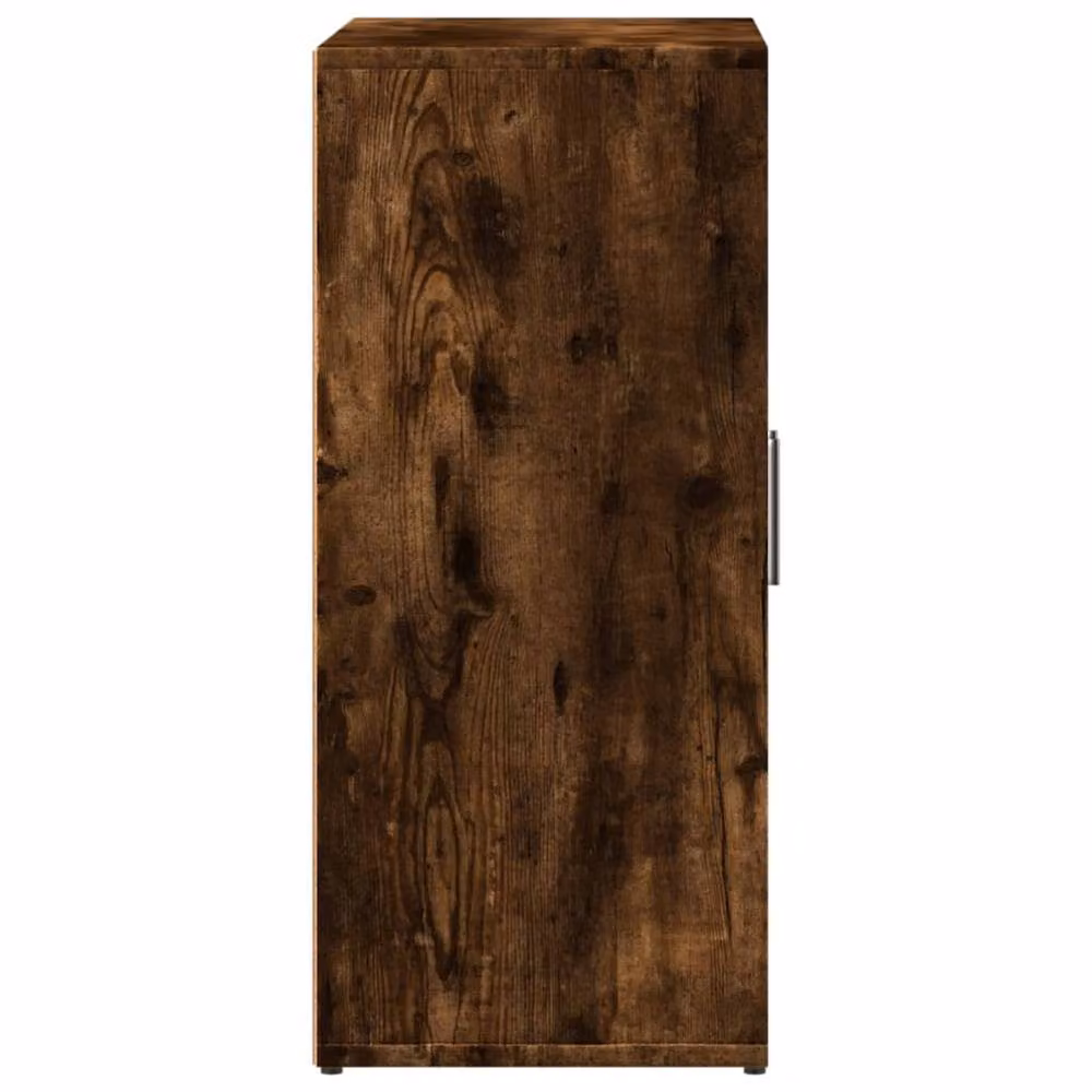 Berkfield Home Set of 2 Smoked Oak Sideboards in Brown, W/D/H: 60 x 31 x 70 cm – 4