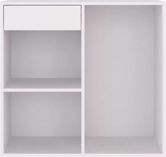 Kelvenix Modern Freestanding Cosmetic Cabinet in White, W: 80 cm, D: 40 cm, H: 75 cm