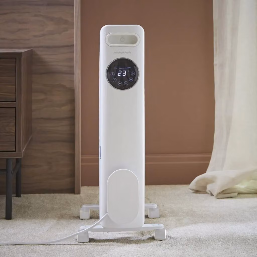 Morphy Richards HeatFlux 1.5kW Digital Oil Filled Radiator with Remote Control, White – 3