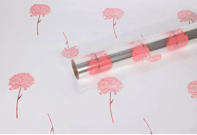 KDMD Angelica Design Silver Plastic Film W: 80 cm, L: 100 m