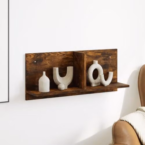 vidaXL Wall Cabinet in Brown Oak, W/D/H: 70 x 30 x 30 cm – 2