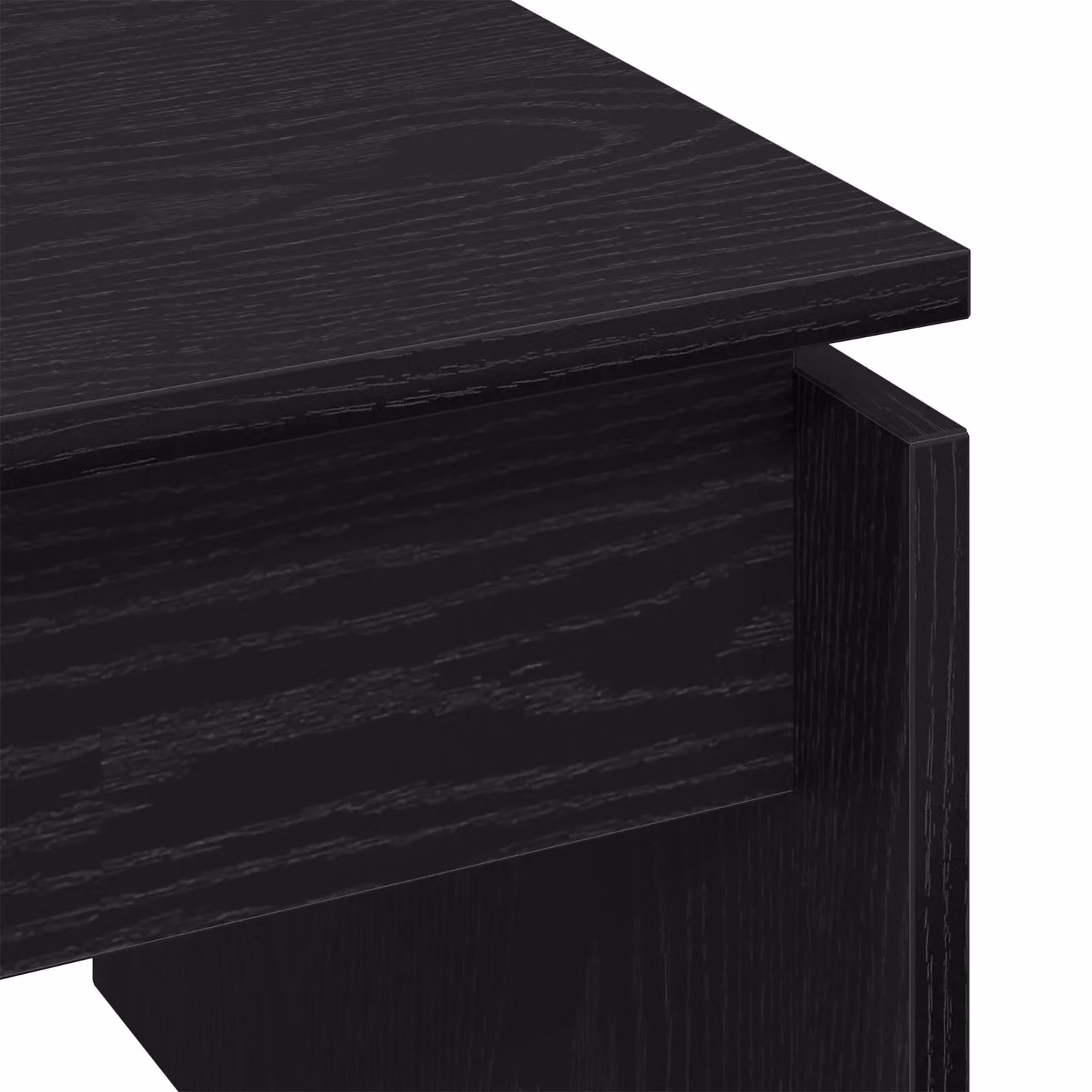 Berkfield Home Black Oak Coffee Table, W: 68 cm, D: 38 cm, H: 50 cm – 4