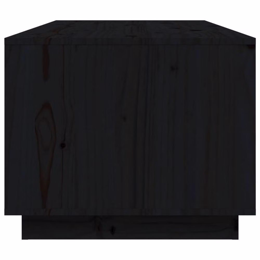 Berkfield Home Black Rustic Solid Pine Coffee Table W/D/H: 100 x 50 x 41 cm – 5