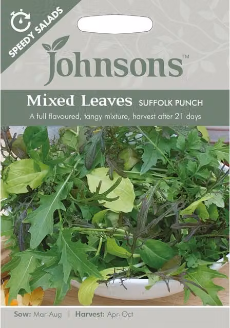 Johnsons Suffolk Punch Mixed Leaves Vegetable Seeds