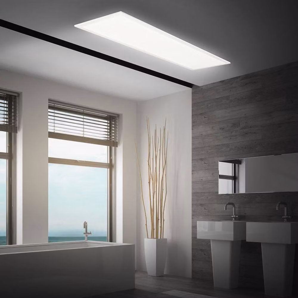 Briloner LED Ceiling Panel White, 22W, 2300lm, 4000K, IP44, W/D/H: 100 x 25 x 6 cm – 4