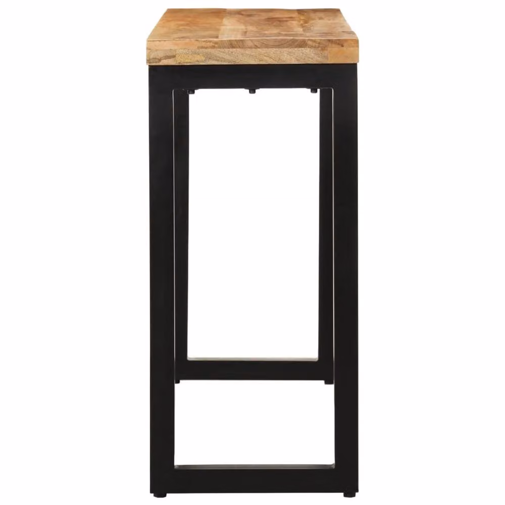 Berkfield Home Mango Wood Console Table in Brown, W/D/H: 110 x 35 x 76 cm – 2