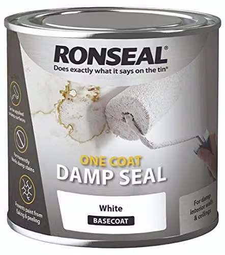 Ronseal One Coat Damp Seal Barrier, White, 2.5 l