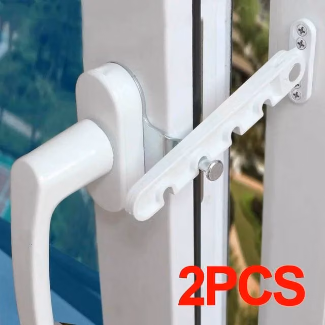 SPETLEK 2 Pack Tilt and Turn Window Restrictor Stay in Matt White Finish, W: 100 cm, H: 40 cm – 1