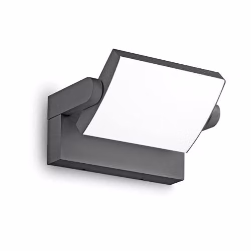 Netlighting Swipe LED Outdoor Down Wall Lamp in Anthracite Black, 3000K, IP54