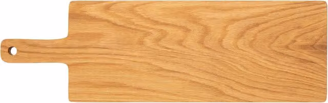 Orsina Rectangular Wooden Chopping Board with Handle in Natural Brown