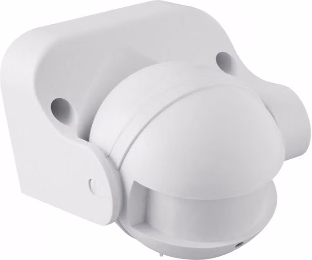 CGC Lighting White Surface Mount Microwave Motion Sensor IP44 for Wall or Ceiling Mount