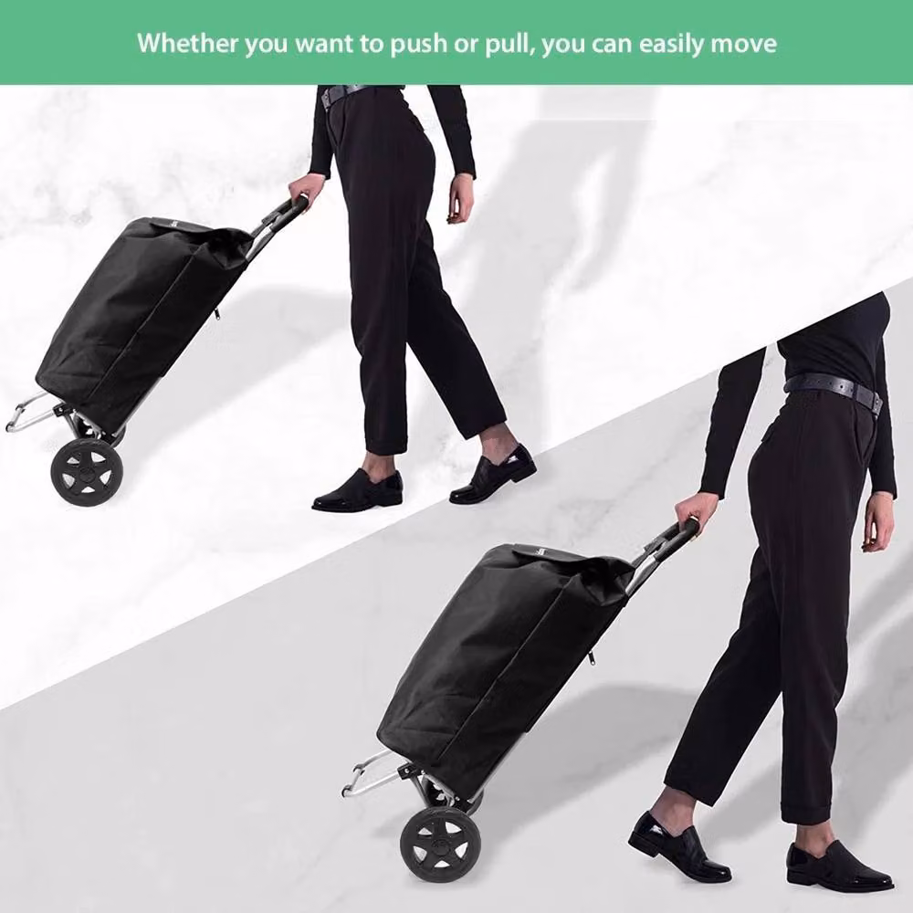 SPETLEK Large Lightweight Black Shopping Cart – 4