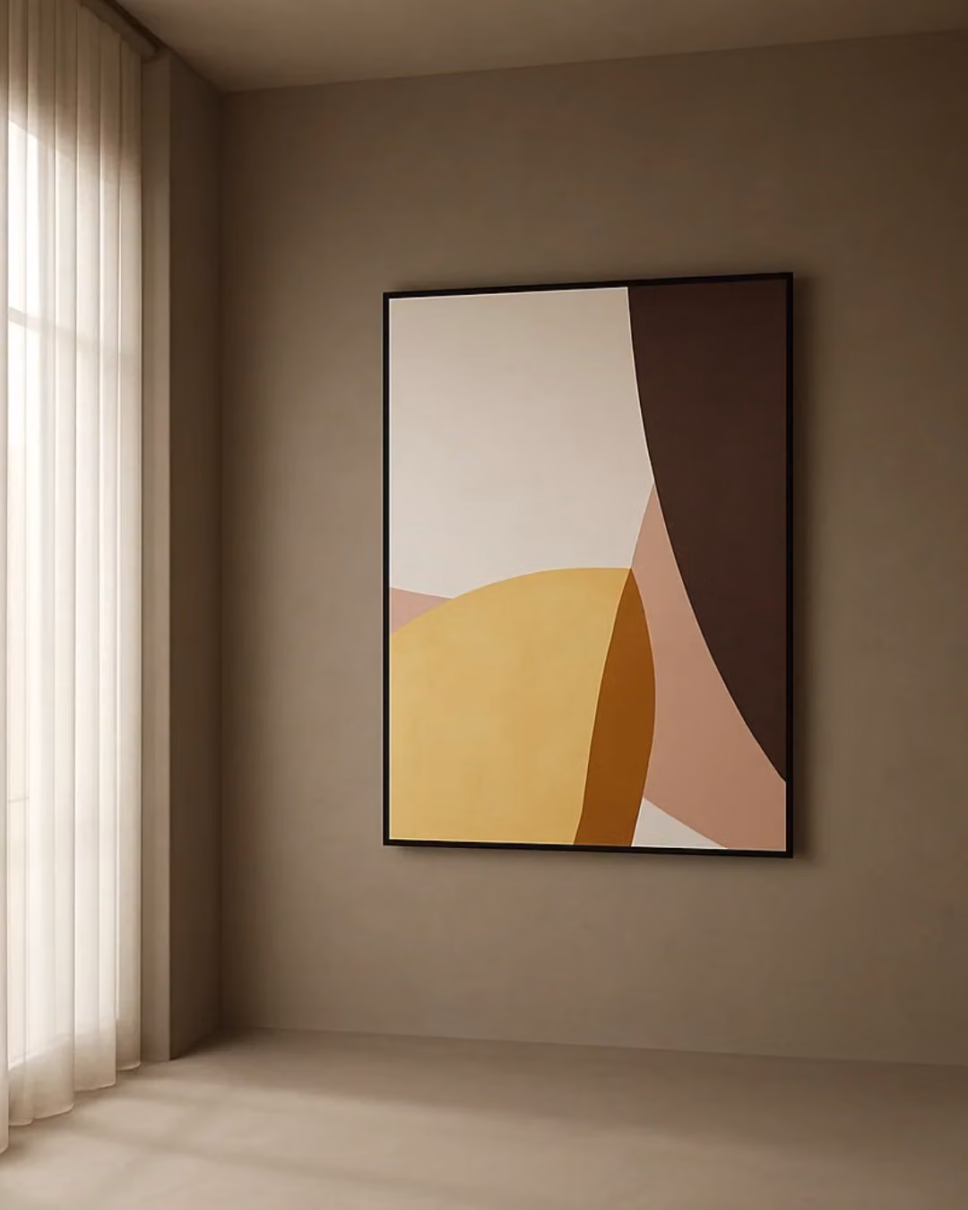 Tommy Franks Santeo Modern Abstract Canvas Wall Art, Multicolour