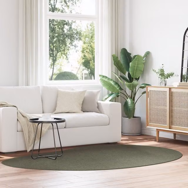 Berkfield Home Forest Green Wool Decorative Inlay Area Rug, W/D/H: 160 x 230 cm