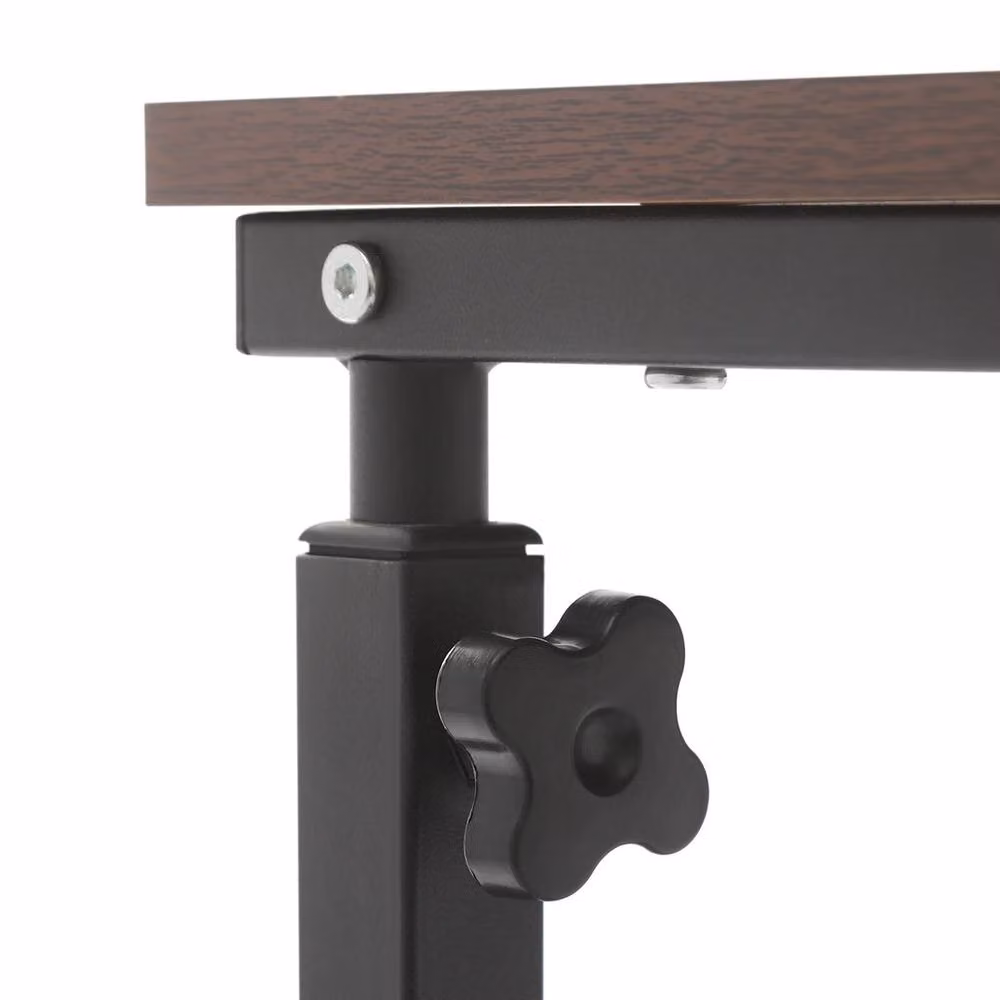 Havendro Brown Height Adjustable Bedside Table with Castors – 2