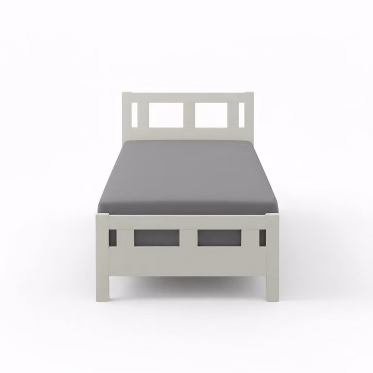 Snug City Grey Flannelette Cotton Cot Bed Fitted Sheet W/D/H: 70 x 140 cm