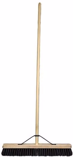 Faithfull Assembled PVC Broom in Black, 600 mm – 1