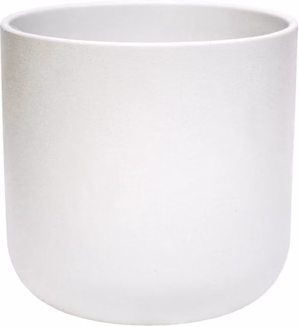 Ivyline Lisbon Plant Pot, White, H: 26 cm, D: 26 cm