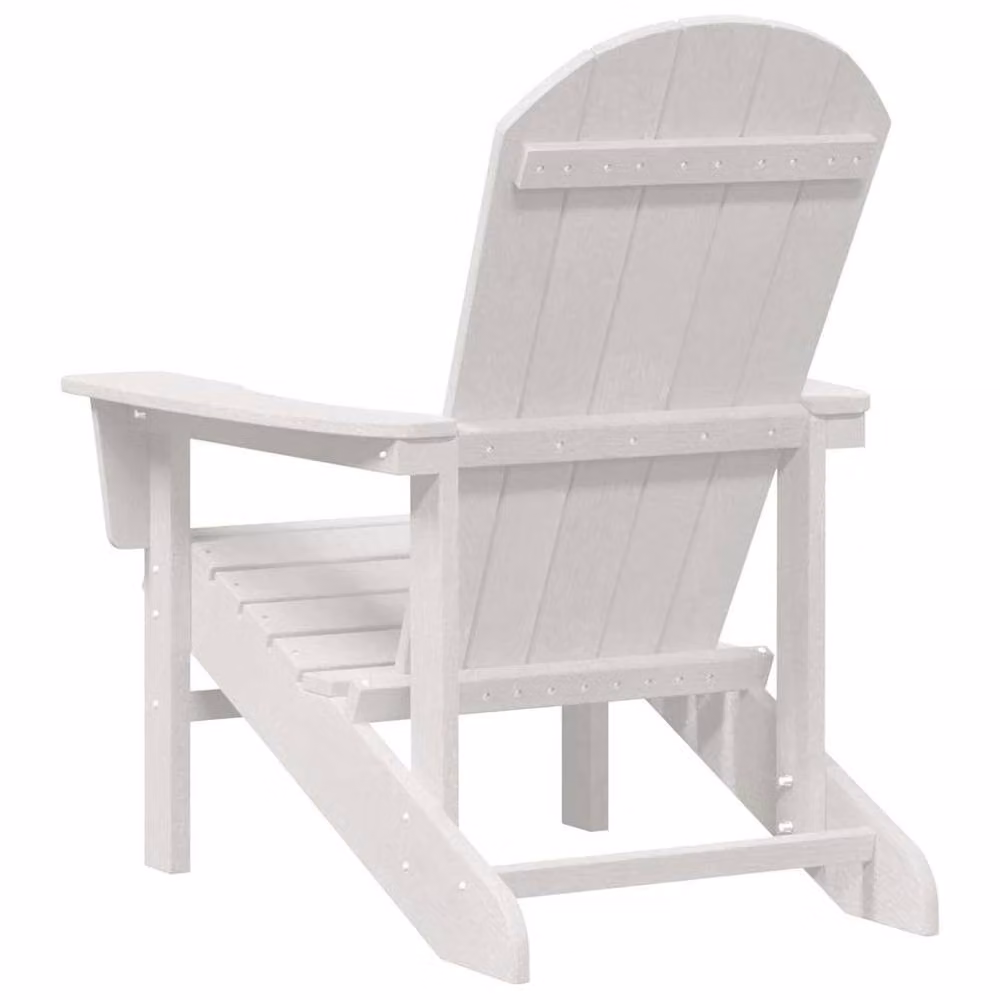 Berkfield Home Modern Adirondack Chair in White, W/D/H: 74 x 82 x 91 cm – 2