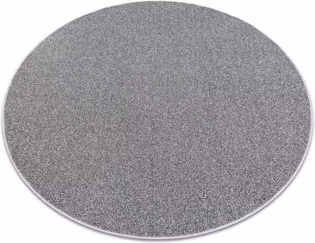 RugsX Round Moorland Rug in Grey, Diameter: 100 cm