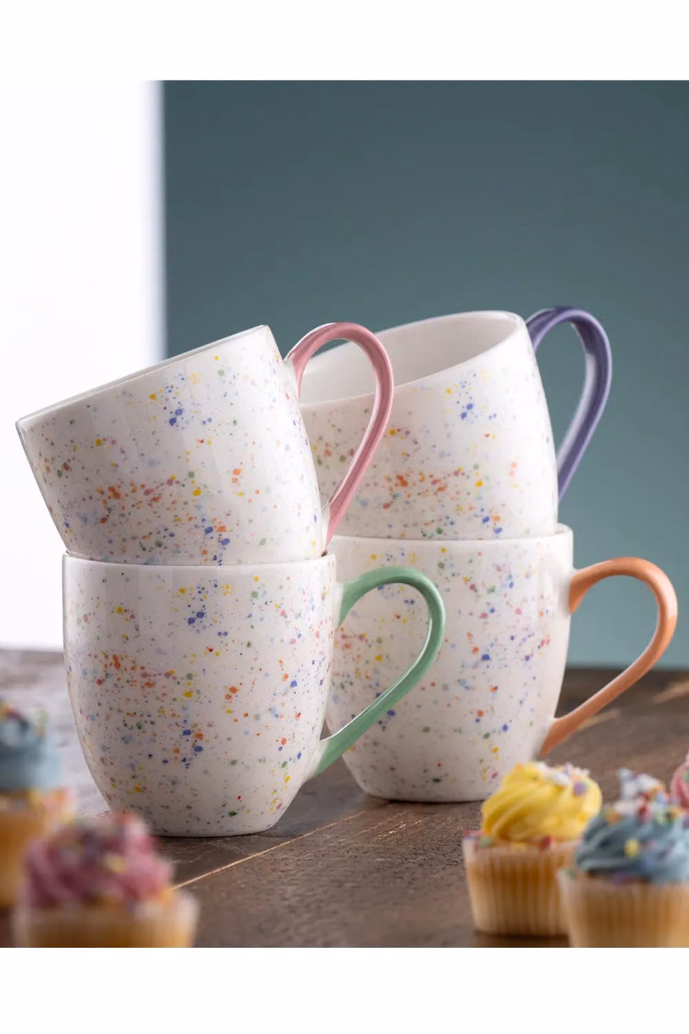 Belleek Living Confetti Multicolour Dotted Mug Set of 4 – 2