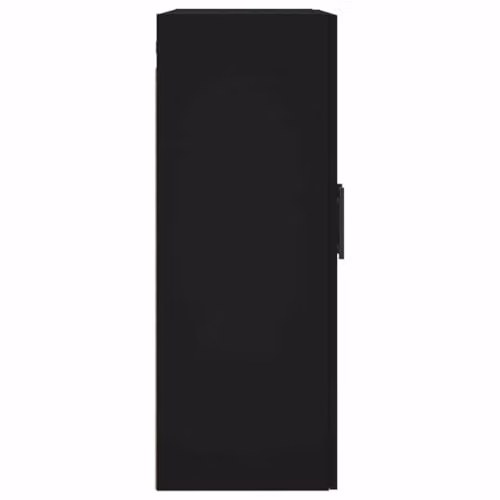 vidaXL Modern Wall Mounted Cabinet in Black with Hinged Doors, W/D/H: 69.5 x 34 x 90 cm – 5