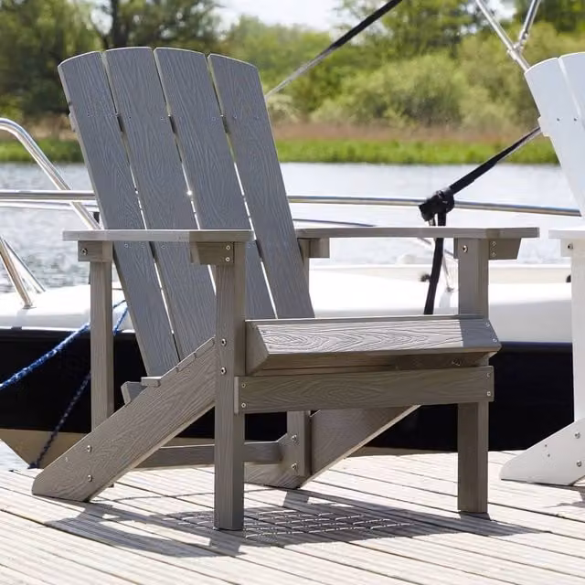 Wyld and Coco Garden Chair in Grey
