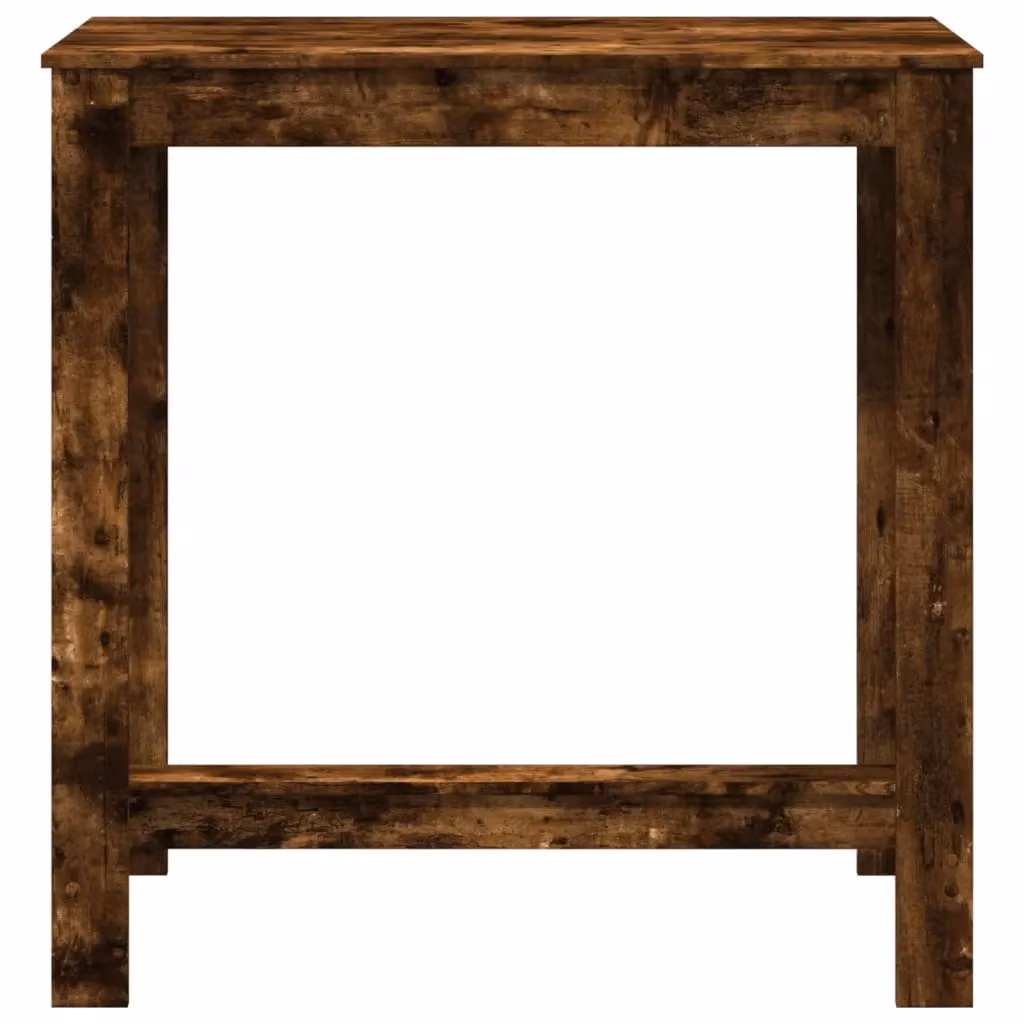 Berkfield Home Bar Table in Smoked Oak Brown, W/D/H: 102 x 50 x 103.5 cm – 4