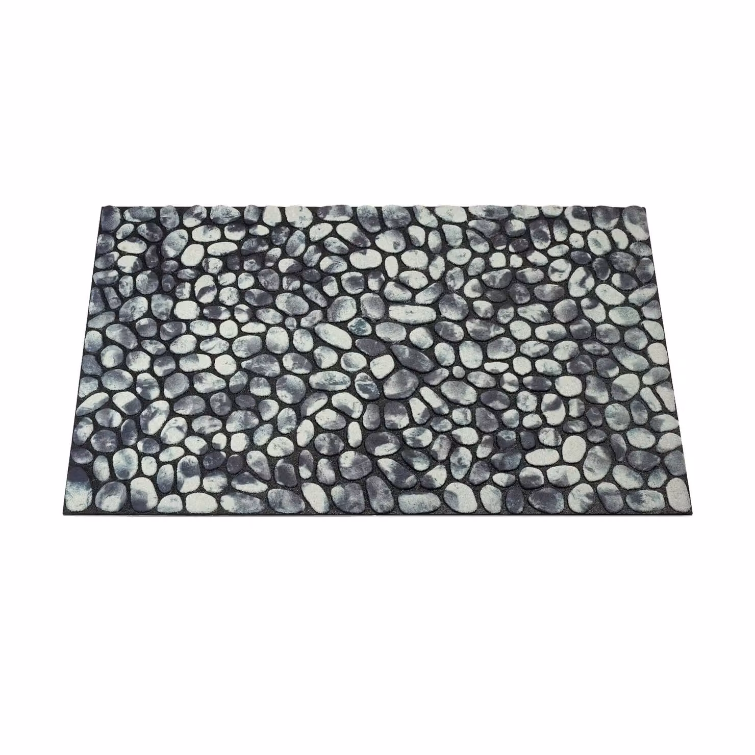 Nicoman Pebble Stone Pattern Indoor and Outdoor Doormat, Grey, W: 60 cm, D: 40 cm – 3
