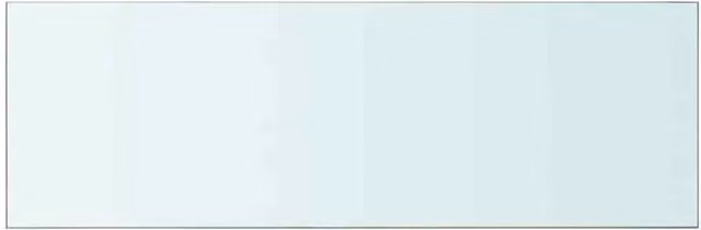 Berkfield Home Transparent Glass Wall-Mounted Shelf Panel, W: 90 cm, D: 30 cm, H: 30 cm