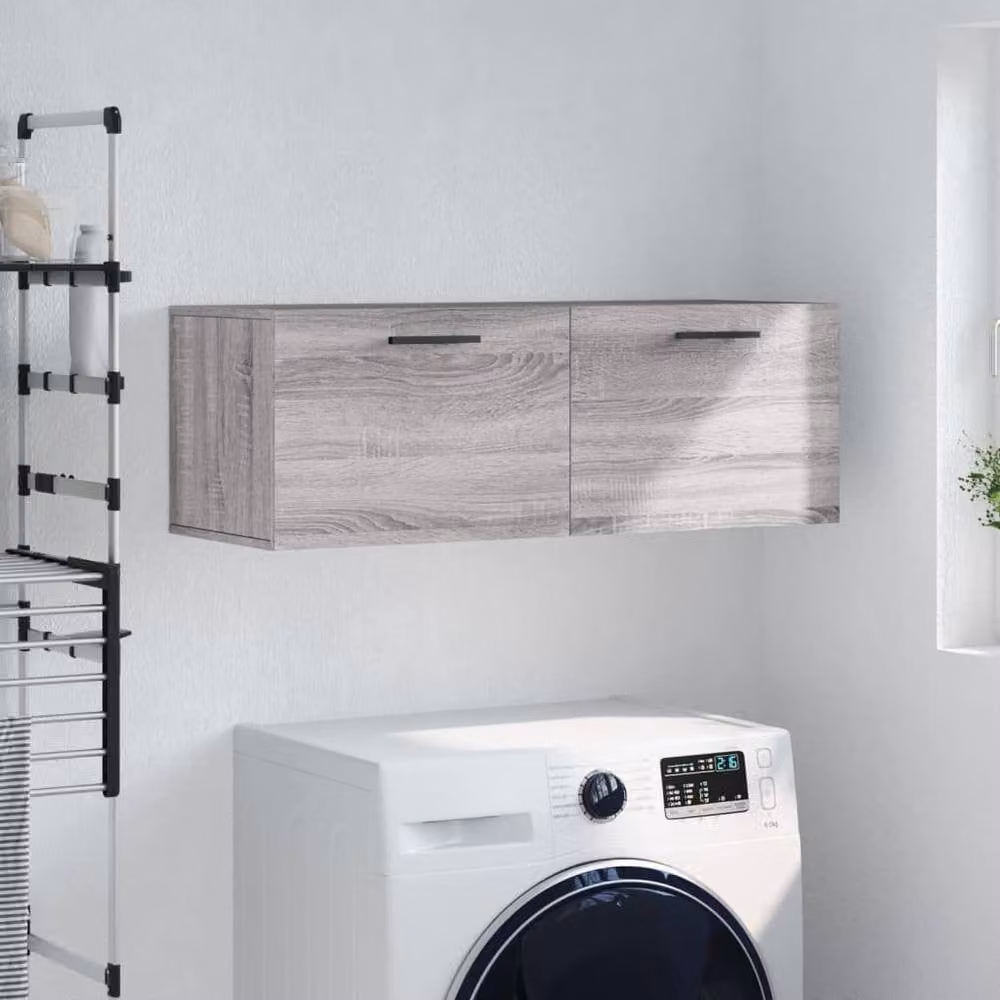 Berkfield Home Grey Sonoma Wall Cabinet W/D/H: 100 x 36.5 x 35 cm – 2