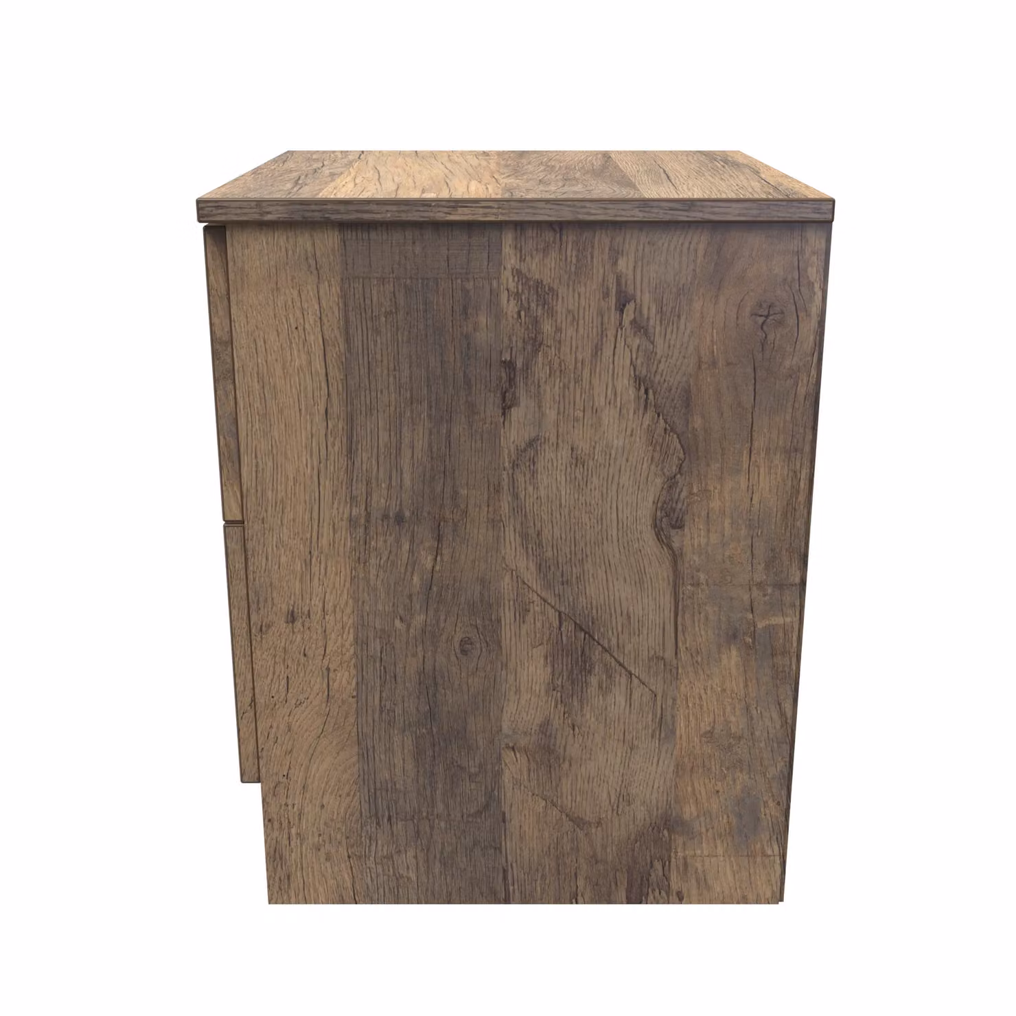 Ready Assembled 2 U Trent 2 Drawer Bedside in Dark Brown Oak – 2