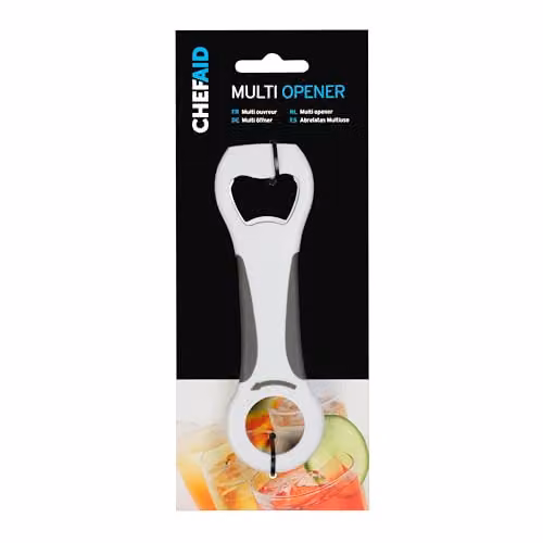 Chef Aid Multi Opener in White and Grey Plastic – 2