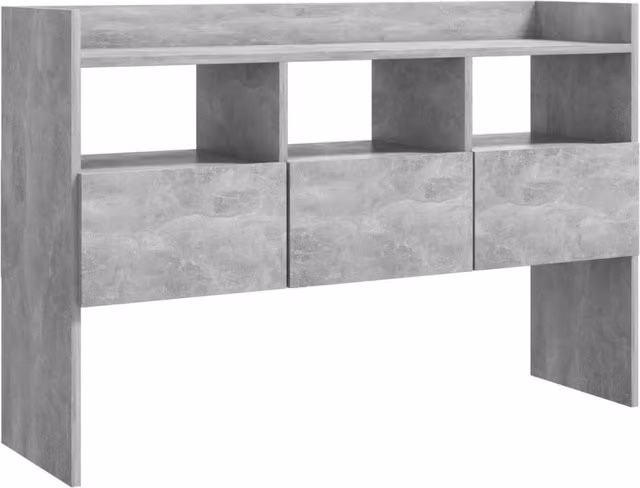 Berkfield Home Modern Sideboard in Concrete Grey, W/D/H: 105 x 30 x 70 cm – 1
