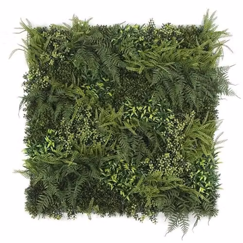 Leaf UK Green Artificial Fern Wall Foliage Panel, 100 cm – 1