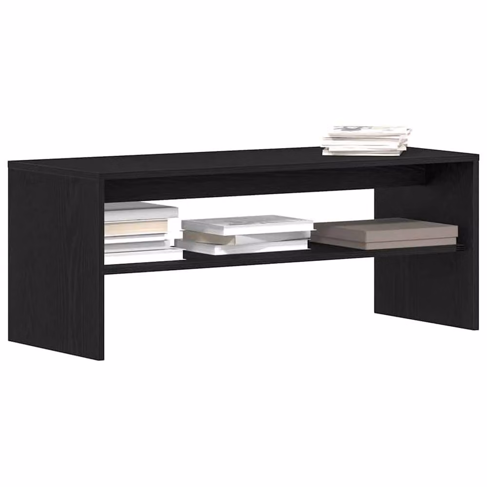 Berkfield Home Modern Black Oak TV Cabinet W/D/H: 100 x 40 x 40 cm – 4