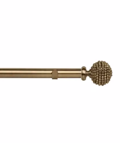 New Edge Blinds Bronze Curtain Pole Set
