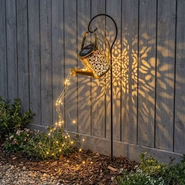 Garden Greatness Lunaria Solar Watering Can Stake Light in Multicolour – 1