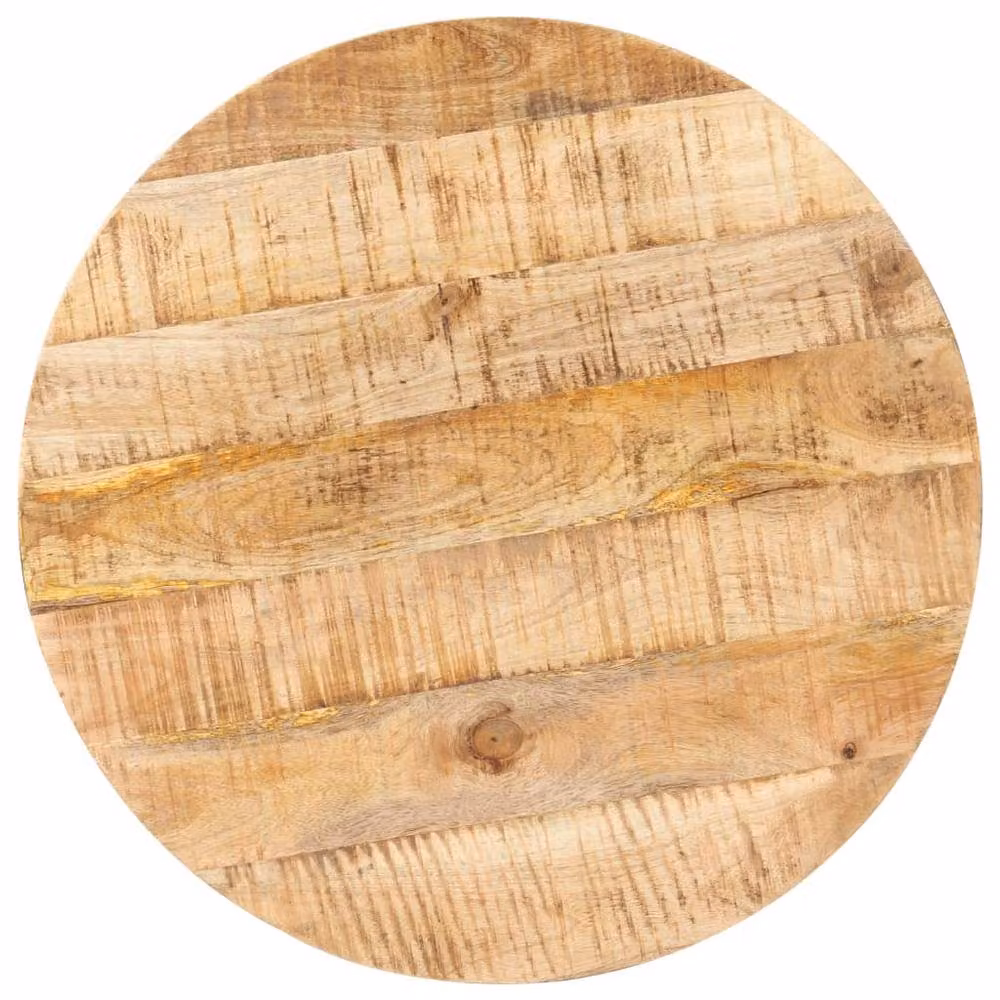 Berkfield Home Bistro Round Mango Wood Table in Brown, Diameter: 60 cm, Height: 75 cm – 2