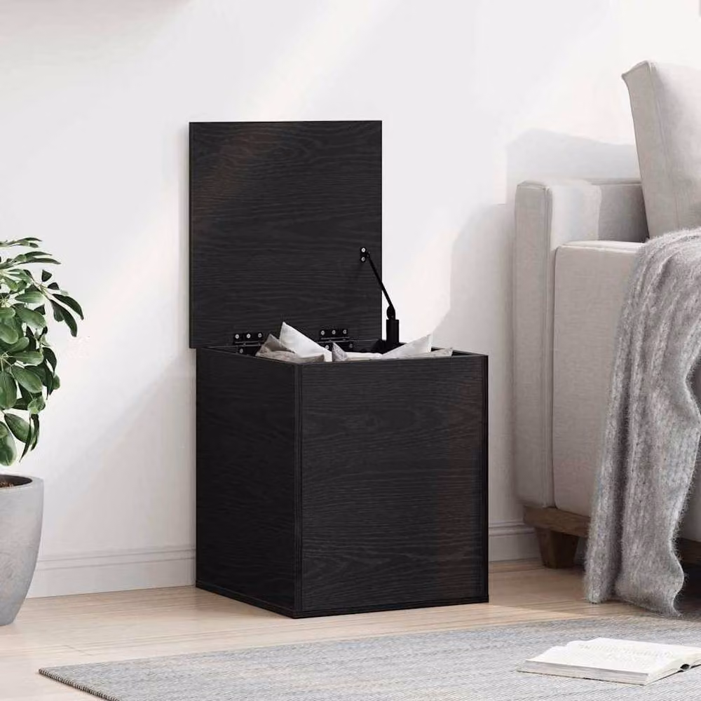 Berkfield Home Black Oak Storage Box, W/D/H: 40 x 42 x 46 cm – 2