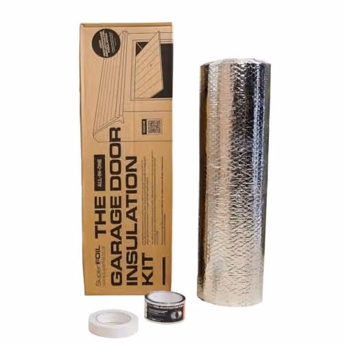 SuperFOIL Silver Aluminium Composite Garage Door Insulation Wrap and Tape, 6sqm