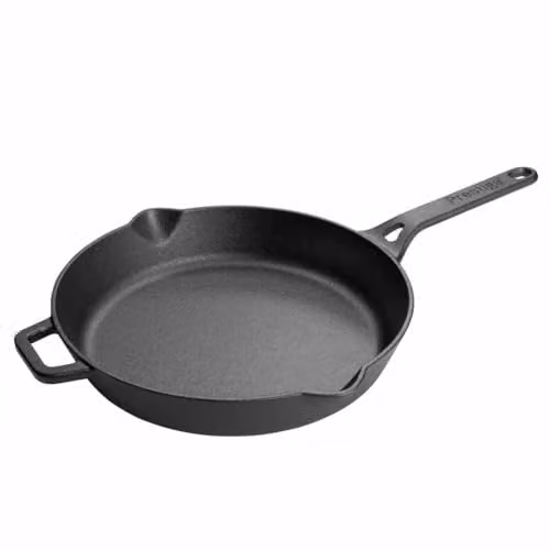 Prestige Black Cast Iron Frying Pan, 26 cm, Oven Safe