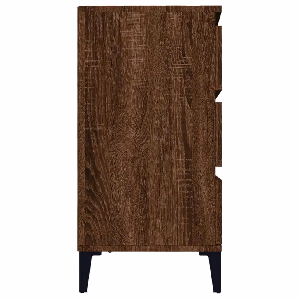 Berkfield Home Brown Oak Sideboard, W/D/H: 60 x 35 x 70 cm – 4