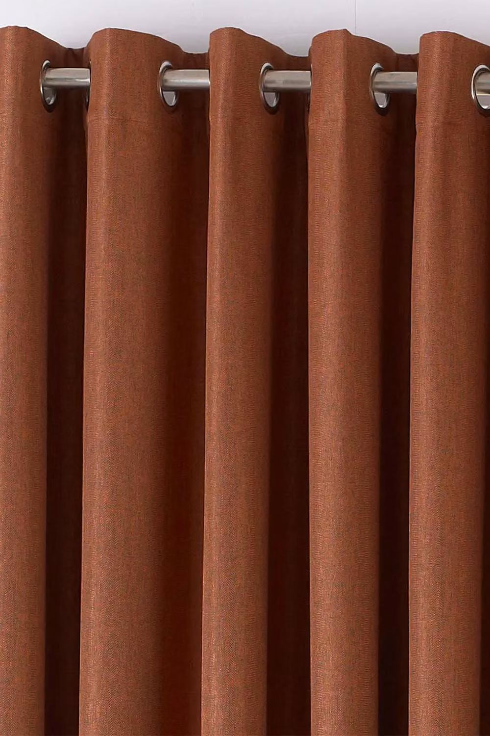 Furn Moon Premium Thermal Blackout Eyelet Curtains in Orange, Width: 66 cm, Drop: 137 cm – 3